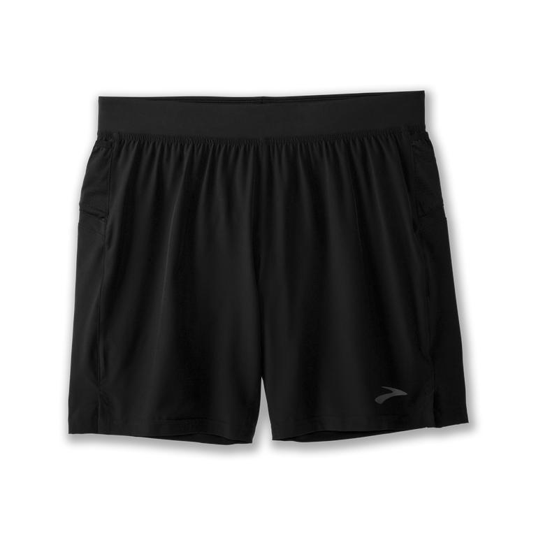 Brooks Sherpa 7 2-in-1 Running Shorts - Men's - Black (45713-TQPA)